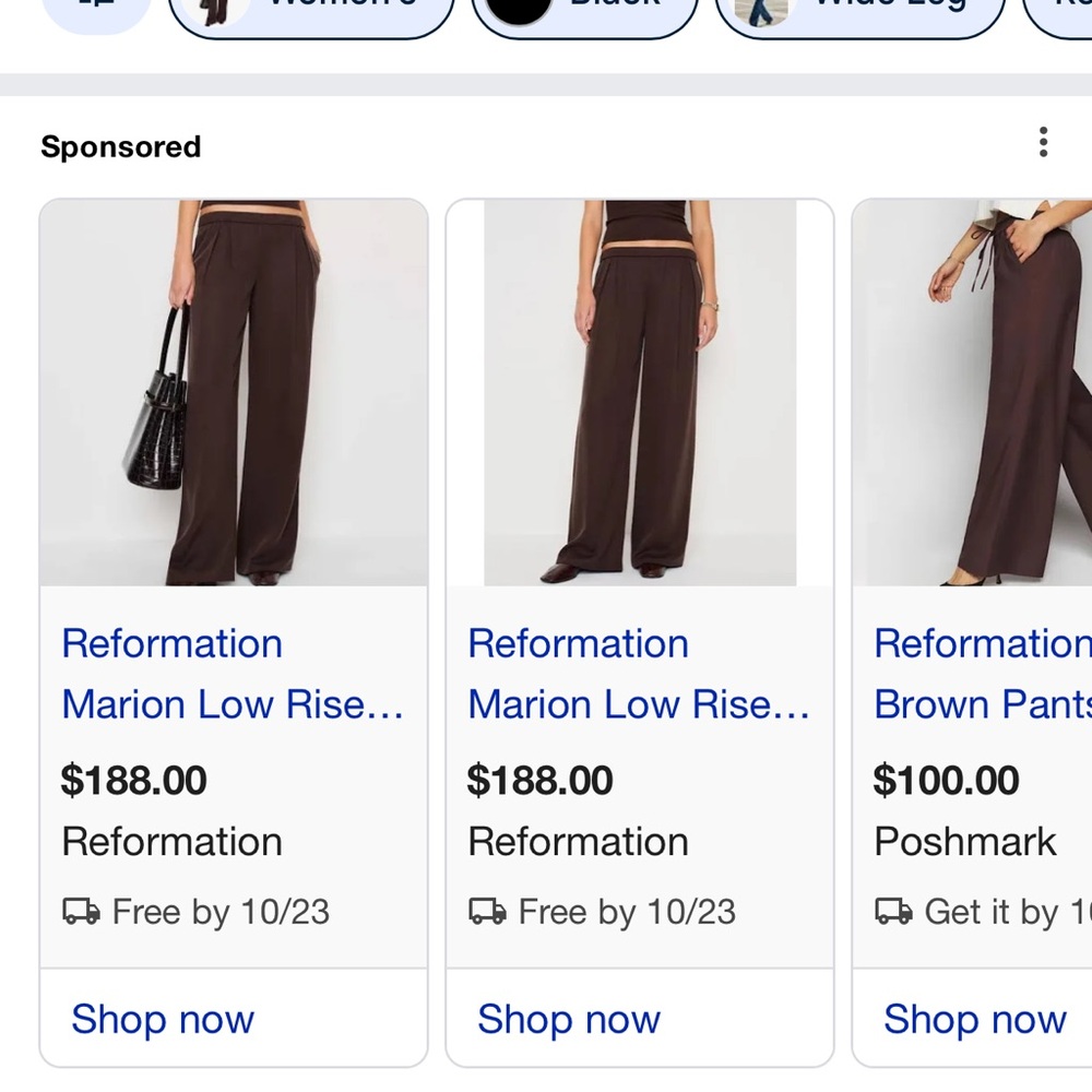 Reformation  Wide-Leg Trousers
